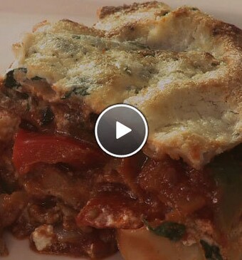 Simpele lasagne met seizoensgroente en gehakt