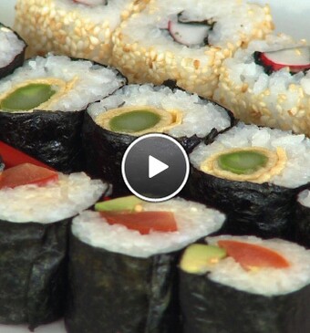 Vegetarische sushi