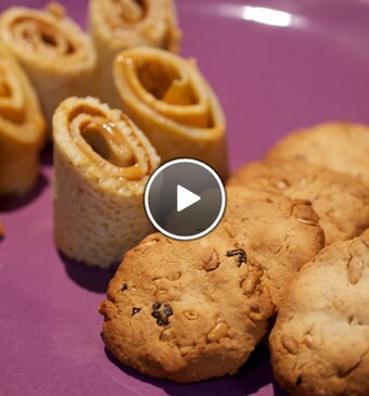 Pannenkoeken met dulce de leche en havermoutkoekjes (Argentinië)