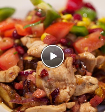 Zoete kip met cajunaardappels