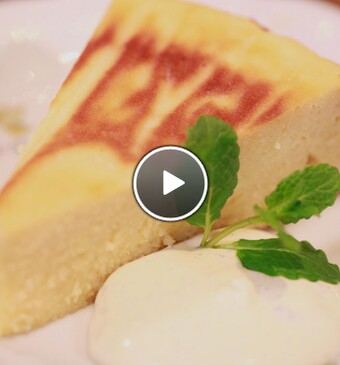 Amandel-appelcake met vanille crème fraîche (glutenvrij)