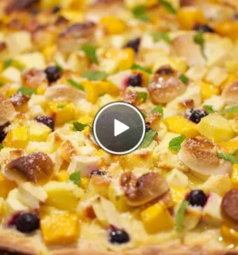 Dessert pizza