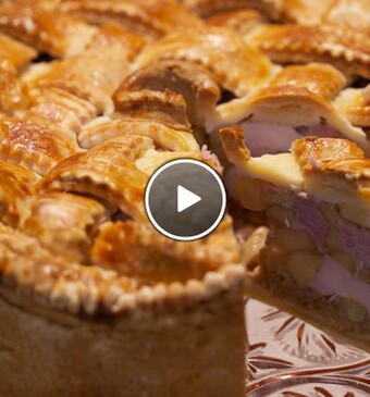 Kip-bacon pie met appel