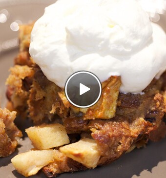 Appeltaartbroodpudding