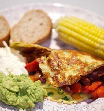 Mexicaanse omelettortilla