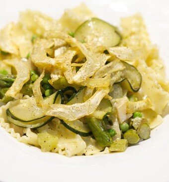 Mafaldine al verde (pasta met groene groente)