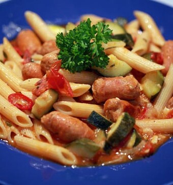 Penne met merguez
