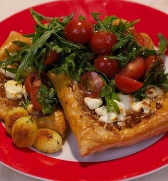 Zoete uien-vijgentaartjes