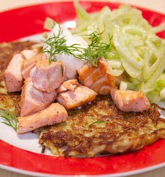 Zalm met venkelsalade