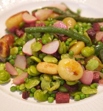 Bonenhusseltje met salami