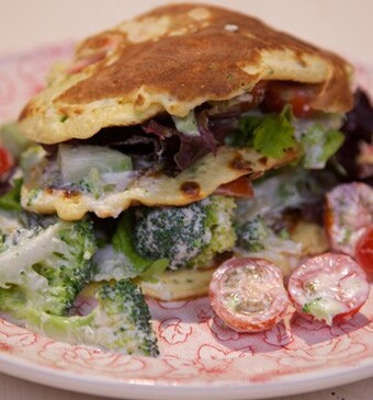 American pancake burgers