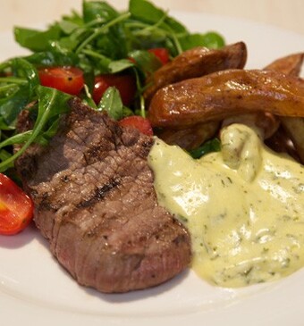 Gegrilde biefstuk met bearnaisesaus