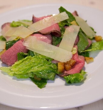 Rosbiefsalade met Iers rundvlees