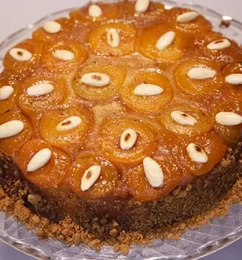 Abrikozen-upside-downcake