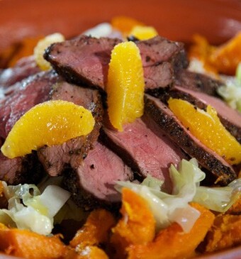 Lamsbout gemarineerd met koffie