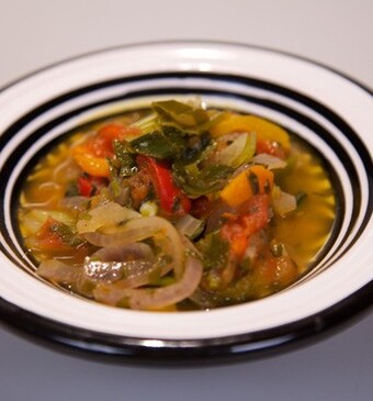 Gepofte paprika’s en charmilla