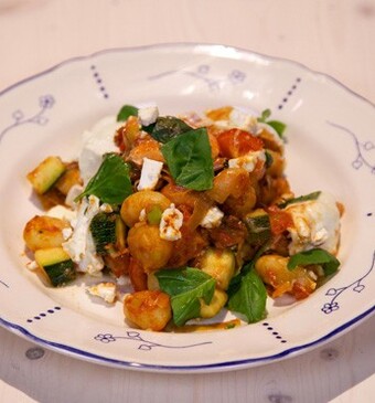 Zalm-gnocchi uit de oven