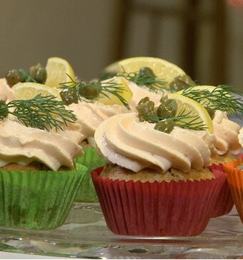 Zalige zalmcupcakes