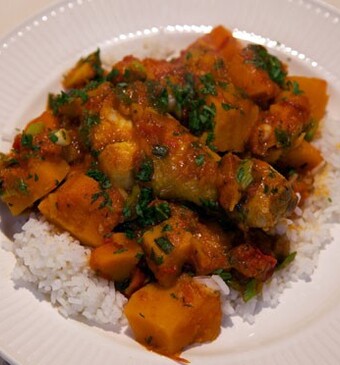 Pumpkin chili chicken