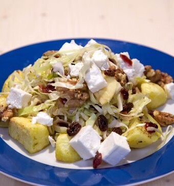 Coleslaw met baked potato