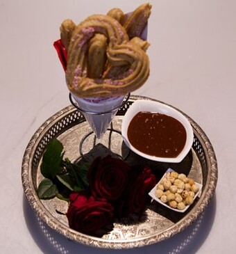 Churros met hazelnotenganache