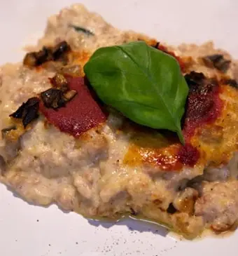 Cannelloni di melanzane alla birra (cannelloni met aubergine en bier)