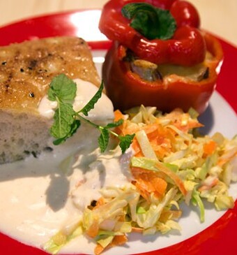 Gevulde shoarmapaprika