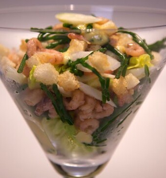 Mini trifle van asperges en roerei