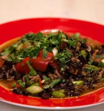 Zwarte bonenchili