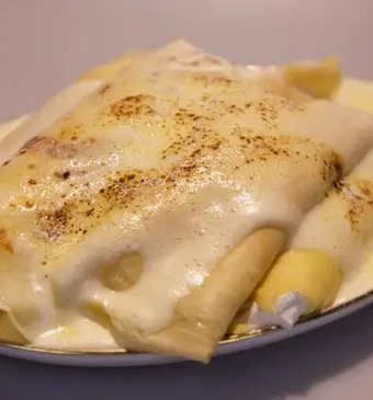 Gevulde flensjes met sabayon