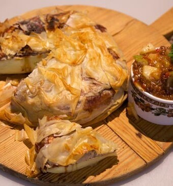 Briepakketje met pittige peren-vijgencompote