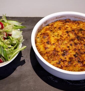 Gegrilde ovenschotel met botervis en venkelsalade