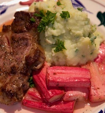 Geroosterde rabarber met procureur