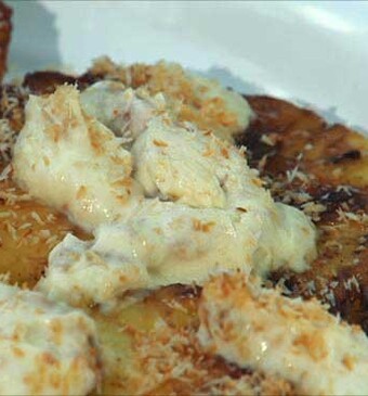 Gegrilde kokos-ananas