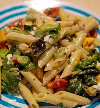 Mango-geitenkaassalade