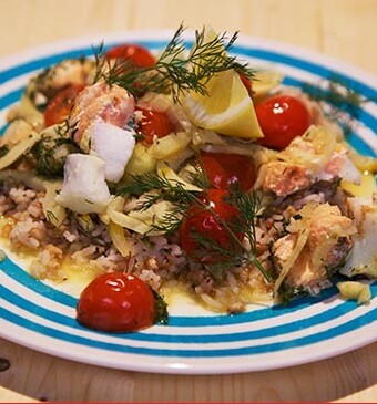 Frisse venkel-visstoof