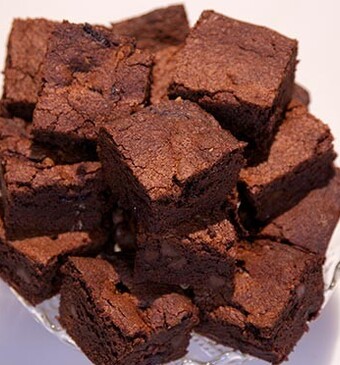 Dronken kersenbrownie