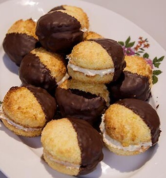 Gevulde kokosmakronen