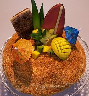 Tiki tiki Hawaii taart