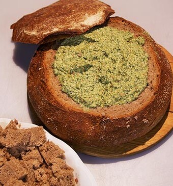 Amerikaans spinaziedipbrood