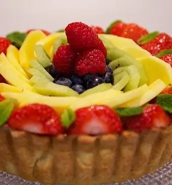 Kwarkfruittaart