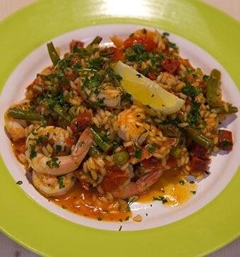 Zomerse paella
