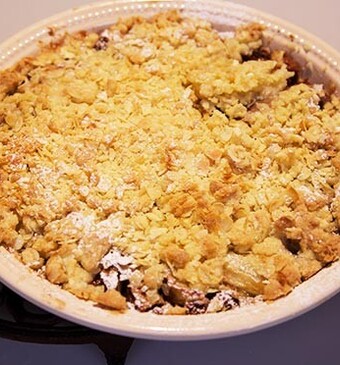 Peren-chocoladecrumble