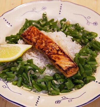Zalm in een pittige marinade