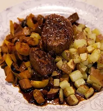 Balsamico-varkenshaas met roseval