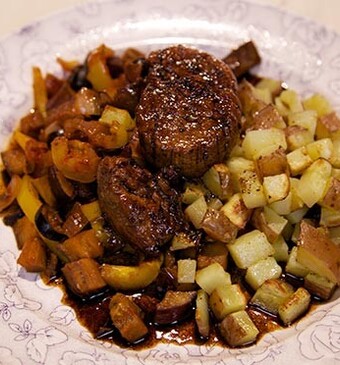 Balsamico-varkenshaas met roseval