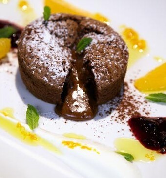 Gebakken chocolademousse