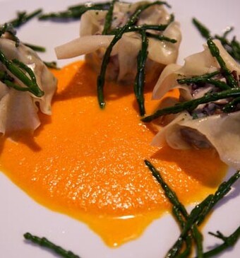 Gamba dimsum met zeekraal