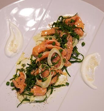 Gemarineerde zalm met venkelsalade