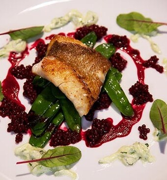 Roodbaars met parelcouscous